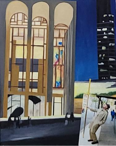 Original Art Deco Architecture Mixed Media by Donald Silverman