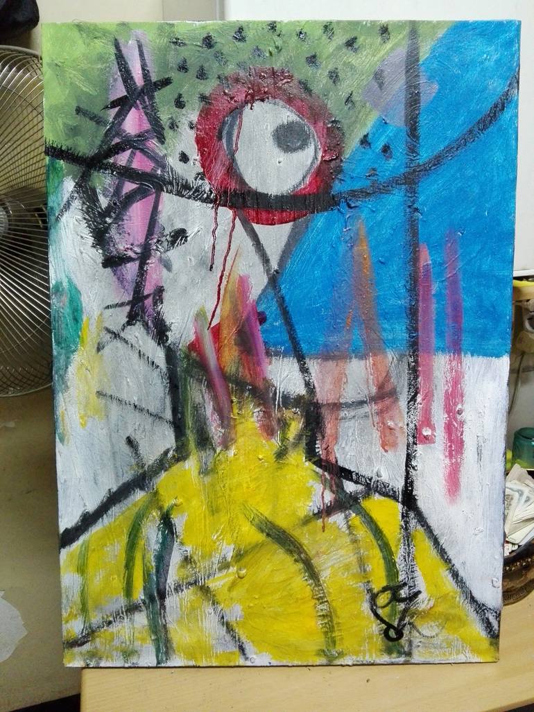 Original Abstract Portrait Paintings by Doc Hamdy