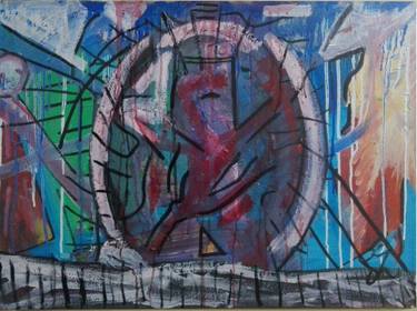 Original Abstract Expressionism Abstract Painting by Doc Hamdy