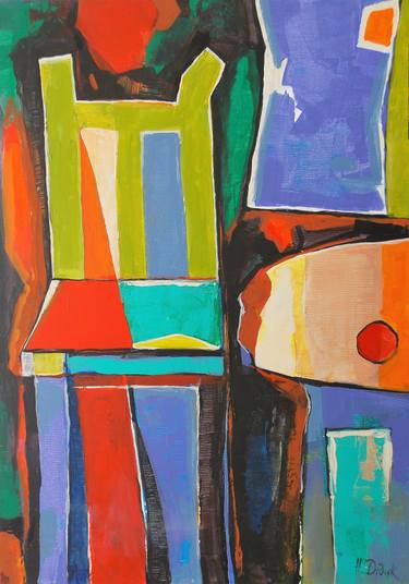 Original Abstract Home Paintings by Nadija Bodnar-Didyk
