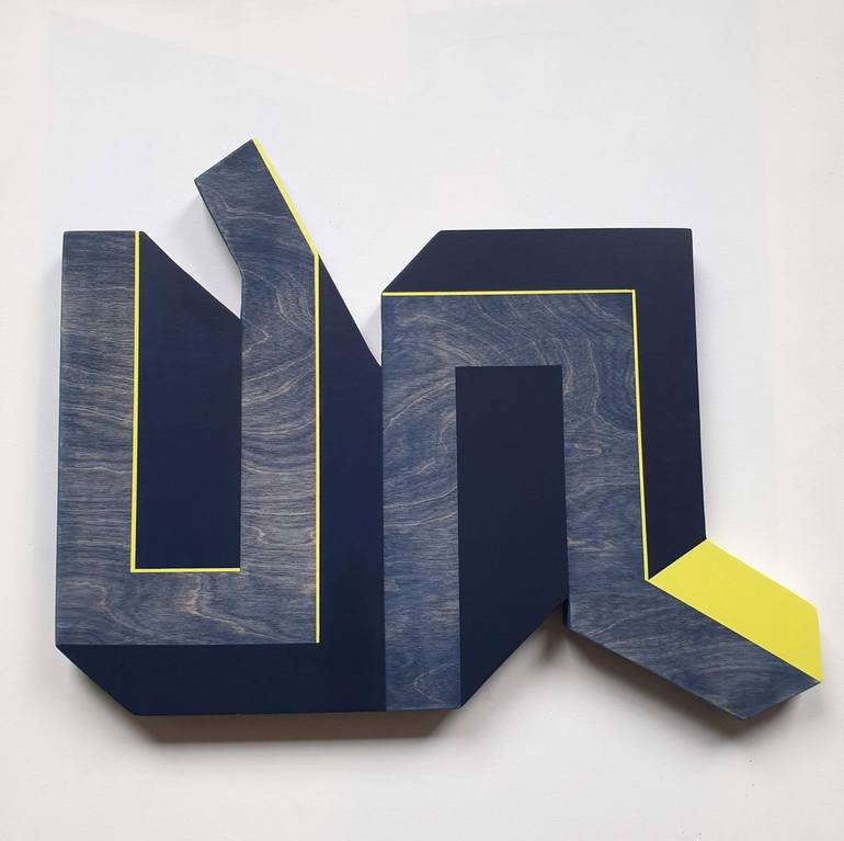 Original Geometric Abstract Sculpture by Pia Løye