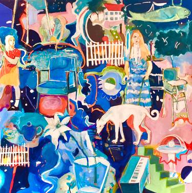 Original Contemporary Family Mixed Media by Lisa Baird