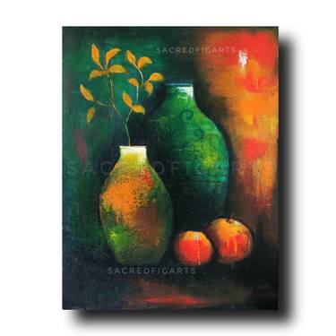 Original Abstract Expressionism Still Life Painting by Priyam Saini