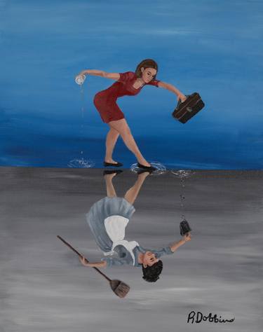 Original Conceptual Politics Paintings by Rhonda Dobbins