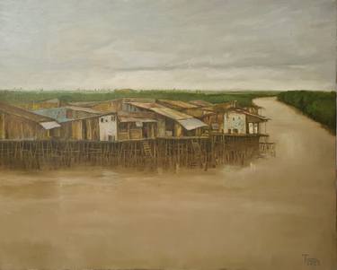 Original Expressionism Landscape Painting by Anh Tuan Pham