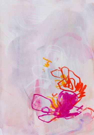 Print of Abstract Floral Paintings by Karin Czermak