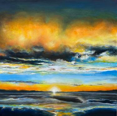 Original Abstract Expressionism Beach Paintings by Goran Petmil