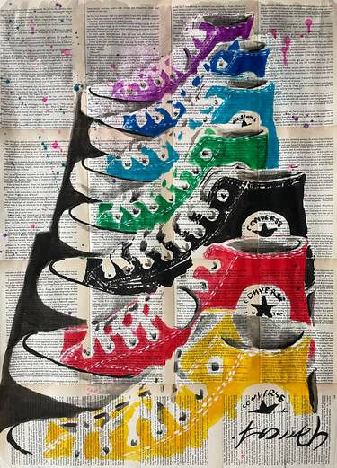 Original Fine Art Popular culture Paintings by H Tomeh