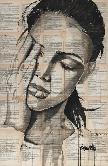 Original Pop Art Women Drawings by H Tomeh