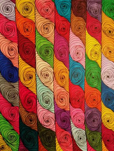 Original Abstract Expressionism Patterns Drawings by Marilyn Lowe