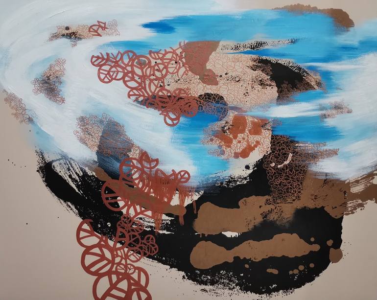 Original Abstract Expressionism Abstract Paintings by Fuen Chin