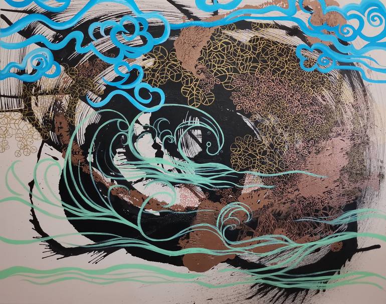 Original Abstract Expressionism Abstract Paintings by Fuen Chin