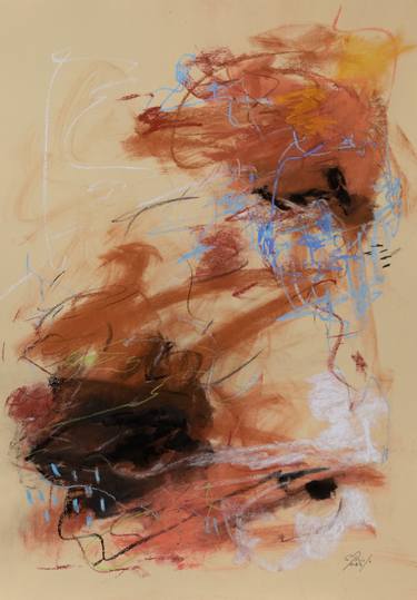 Original Expressionism Abstract Drawings by Chantal Proulx