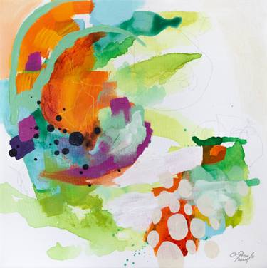 Original Expressionism Abstract Paintings by Chantal Proulx