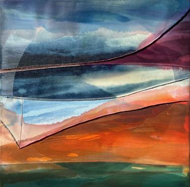 Original denim Abstract Painting by Ronen Azulay