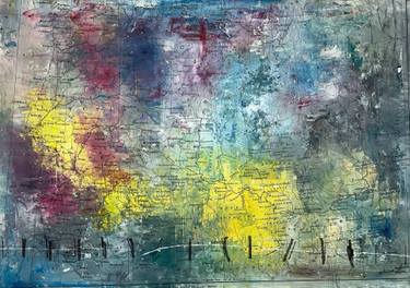 Original Abstract Expressionism Abstract Mixed Media by Nkosinathi Thomas Ngulube