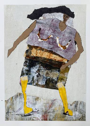 Original Abstract Women Painting by Claudia Koenig - Koenigsfigurine