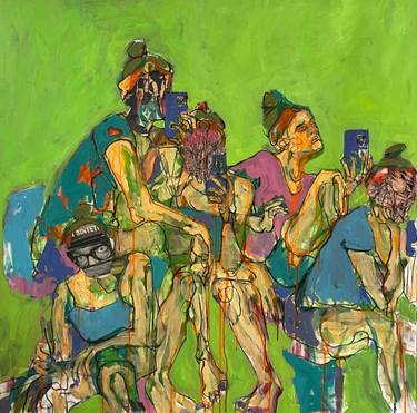 Original Figurative Technology Paintings by Ioana Cristodorescu