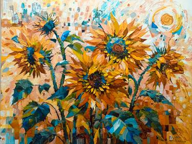 Original Abstract Expressionism Floral Digital by Natalia Kuruch