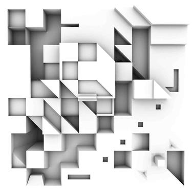 Original Cubism Architecture Mixed Media by Tomy Ceballos