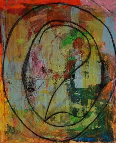Original Abstract Science/Technology Paintings by Goce Bogdanoski