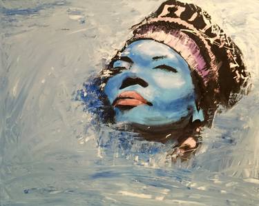 Original Abstract Music Painting by Vanessa Santiago