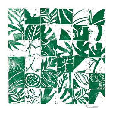 Original Abstract Tree Printmaking by Valerie Perreault