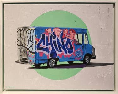 Original Street Art Automobile Paintings by Rapheal Crump