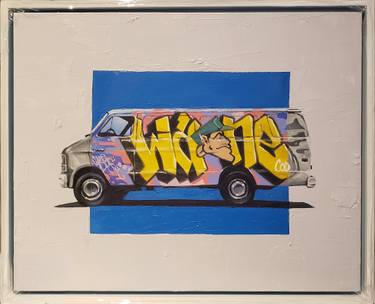 Original Street Art Automobile Paintings by Rapheal Crump