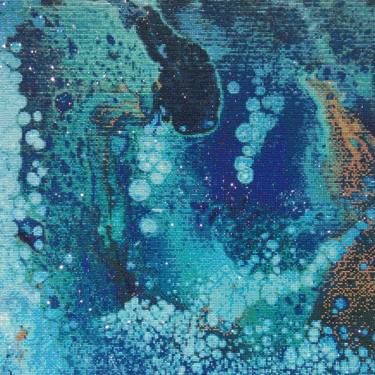 Original Art Deco Abstract Paintings by Jed Hu