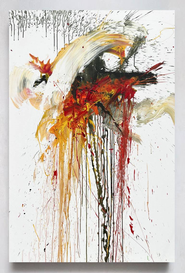 Print of Abstract Expressionism Abstract Paintings by Rosi Roys