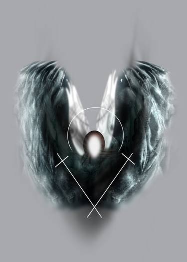 Original Figurative Religious Digital by Biljana Bilbiloska
