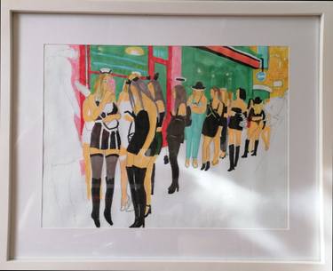 Original Documentary People Drawings by Juris Libeks