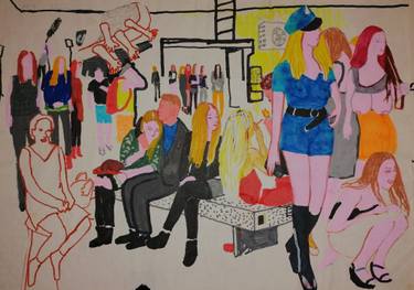 Original Dada Cartoon Drawings by Juris Libeks