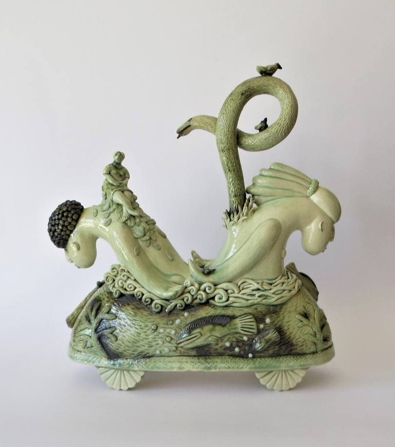 Original 3d Sculpture Mortality Sculpture by Tiffany  Wallace Oosthuizen