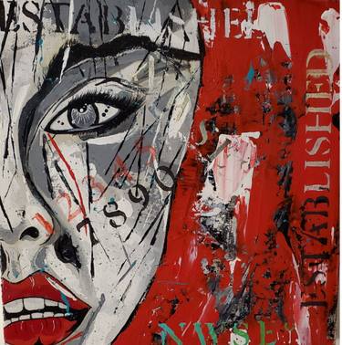 Original Abstract Expressionism Abstract Painting by Michelle Hillier