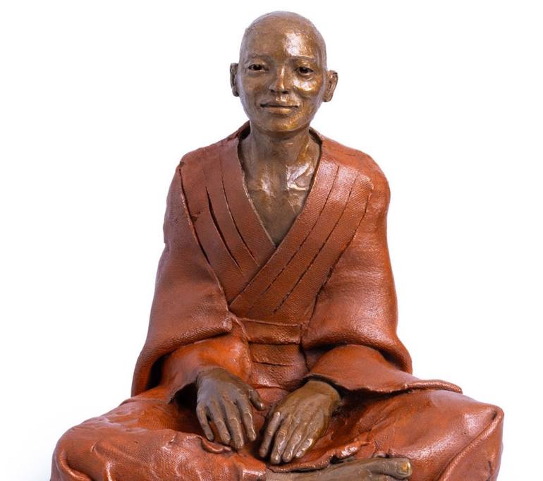 Original Fine Art Men Sculpture by Corinne Chauvet Sculptrice