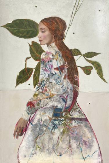 Original Art Nouveau Women Paintings by Karenina Fabrizzi