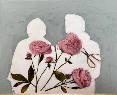 Original Minimalism Botanic Painting by Karenina Fabrizzi