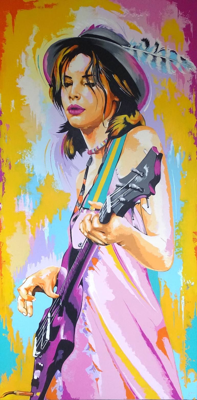 Original Pop Art Pop Culture/Celebrity Paintings by Livien Rozen