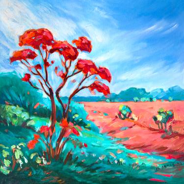 Original Impressionism Tree Paintings by Danuta Antas-Woźniewska