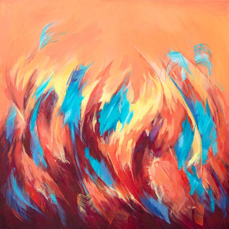 Original Abstract Expressionism Abstract Paintings by Danuta Antas-WoźNiewska