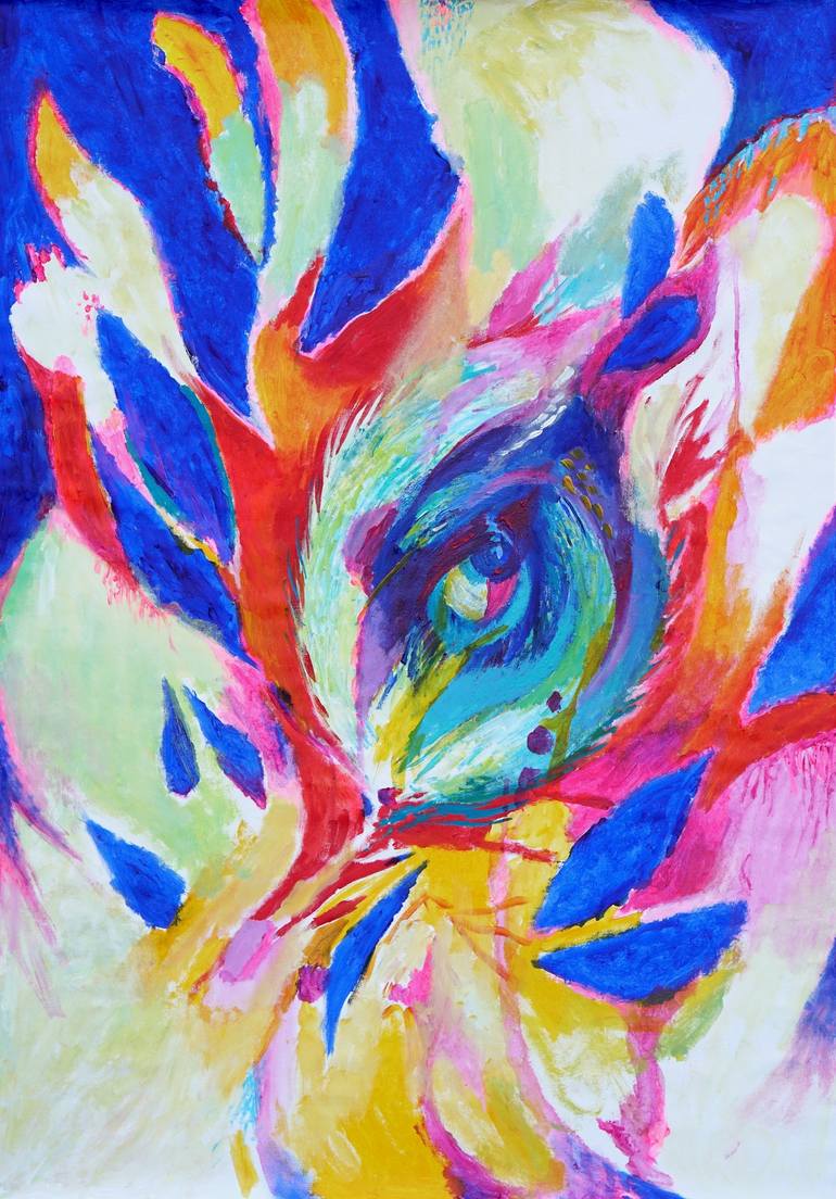 Original Abstract Expressionism Abstract Paintings by Carolina Goedeke