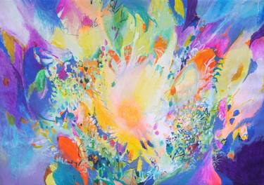Original Abstract Expressionism Abstract Painting by Carolina Goedeke