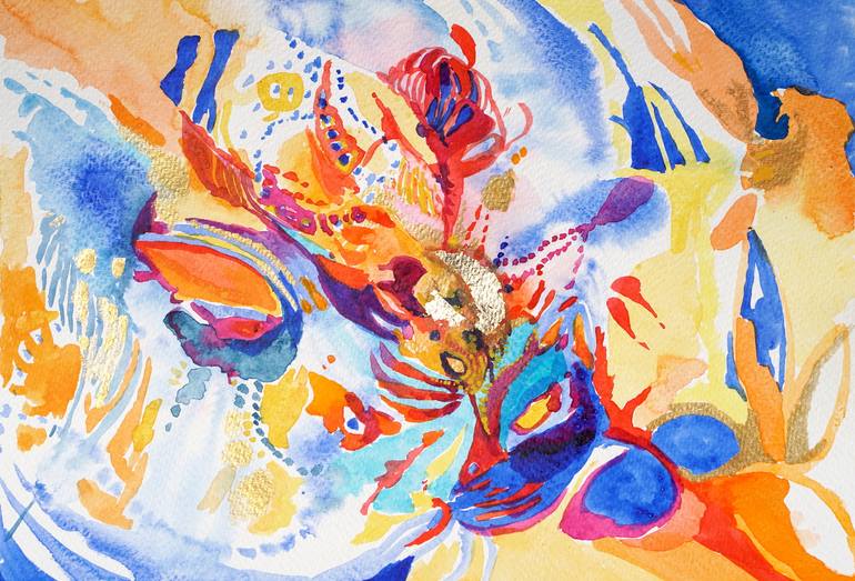 Original Abstract Expressionism Abstract Paintings by Carolina Goedeke