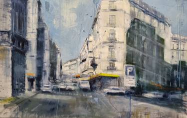 Original Contemporary Cities Painting by Alfredo Pini