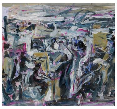 Original Abstract Expressionism Performing Arts Painting by Lim Ah Cheng