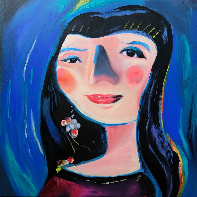 Print of Abstract Women Paintings by Cinzia Battistel
