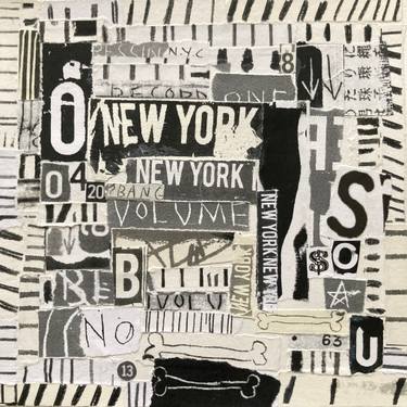 Original Contemporary Abstract Collage by Carmine Santaniello