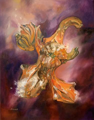Original Abstract Botanic Paintings by Alessandra Bb